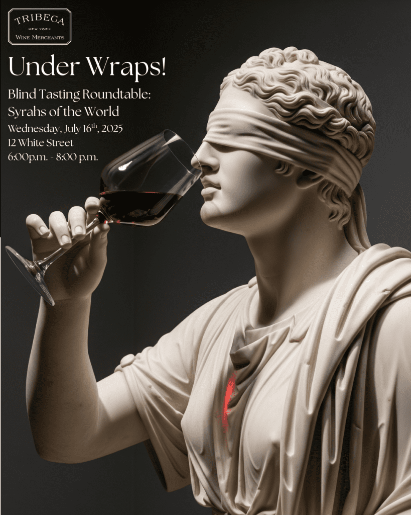 Blind Tasting Syrahs of the World with Tribeca Wine Merchants NYC.
